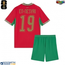 Otroški Nogometni dresi Maroko Youssef En-Nesyri #19 Domači SP 2026 Kratek Rokav (+ Kratke hlače)